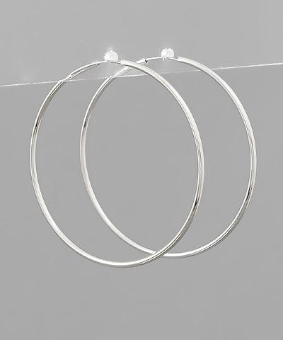 Silver Hoops