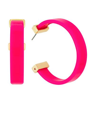 Hot Pink Hoops