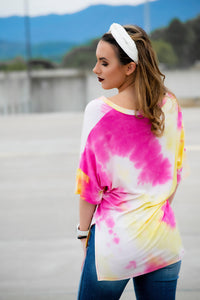 Pink Lemonade Tie Dye Top - 512 Boutique